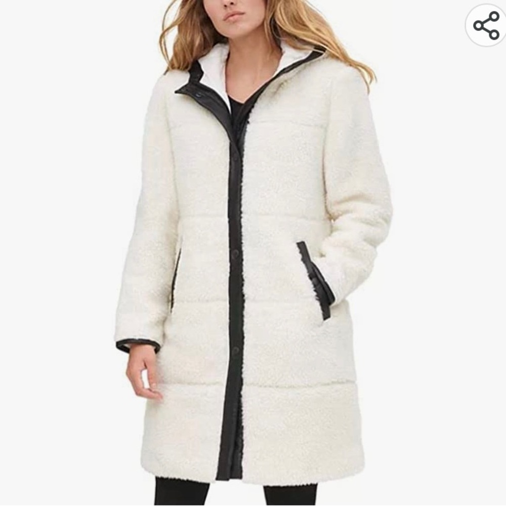 Levi's Women's Full Length Sherpa Quilted Parka Jacket